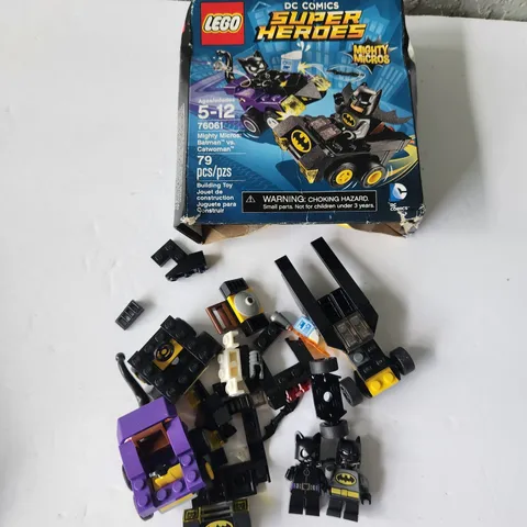 LEGO DC Super Heroes Mighty Micros Batman vs Catwoman 76061 Incomplete Set Box