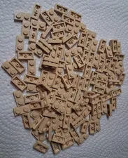 A Lego Lot 132 Tan 1 x 2 Plate 3023 75313 10253 21005 10307