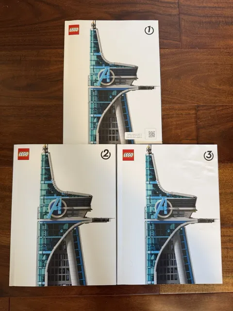 LEGO Marvel Avengers Tower 76269 Instruction Manual Booklets 1-3 Illustrated