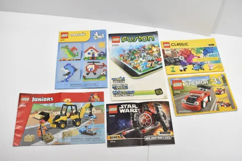 LEGO Instruction Manuals Lot 6162 21204 10666 75194 31055 10692 Genuine Wrapped