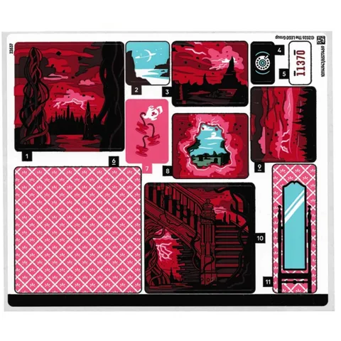 new LEGO Sticker Sheet #1 from Stranger Things The Creel House set 11370