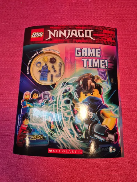 LEGO Ninjago Game Time Book w Sealed Jay Minifigure Scholastic NEW