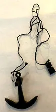 Lego 2564 Ship Boat Anchor Black 1 Top Hole Pirate 6280 6285 7075 6274 6286 4768