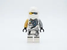 LEGO Ninjago Zane Minifigure njo0228 Tournament Robe Battle Damage
