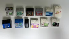 LEGO Lot of 12 Sloped Bricks printed pattern Control Panel Space Computer (#6)