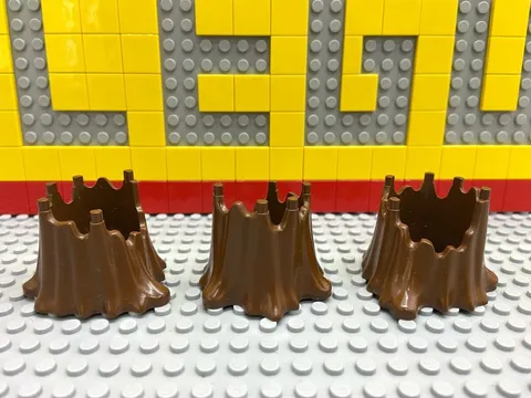 LEGO Tree Stump Plant Part Set of 3 for Diorama Western Wild West Castles