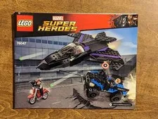LEGO Marvel Super Heroes Black Panther Pursuit 76047 Instruction Manual Only