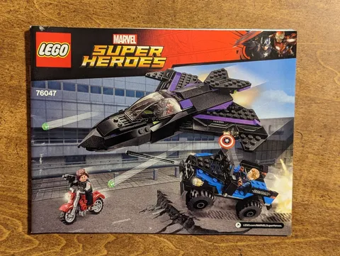 LEGO Marvel Super Heroes Black Panther Pursuit 76047 Instruction Manual Only