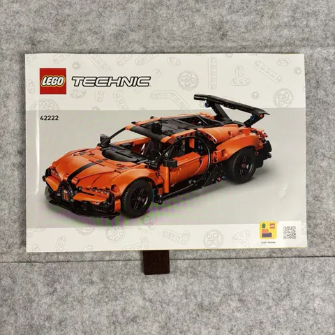 Lego Instruction Booklet Manual ONLY - Technic Bugatti Chiron - 42222