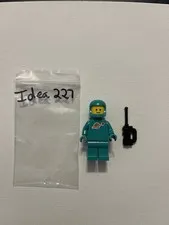 LEGO Minifig idea227 - Classic Space - Dark Turquoise with Air Tanks and Helmet