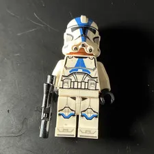 LEGO Star Wars Clone Trooper Minifigure White Armor w/ Helmet & Blaster