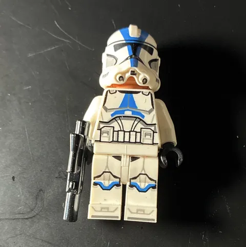 LEGO Star Wars Clone Trooper Minifigure White Armor w/ Helmet & Blaster