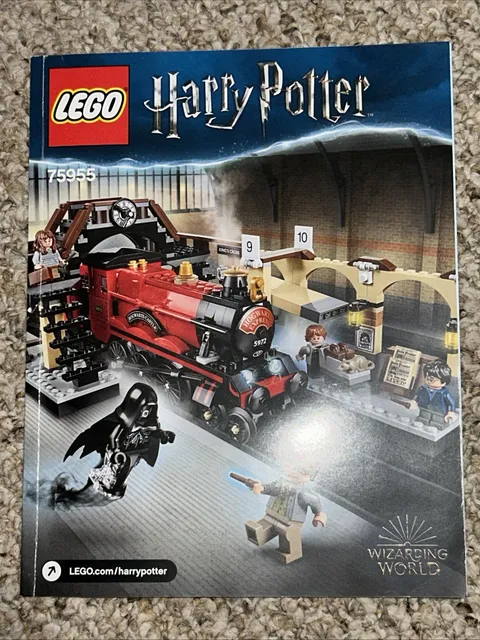 Lego 75955 Harry Potter Hogwart's Express Train Instruction Manual Book ONLY 