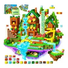 Child Magnetic Construction 150 Pieces Magnetic Cube Building Block...