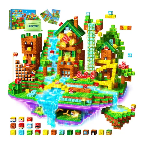 Child Magnetic Construction 150 Pieces Magnetic Cube Building Block...