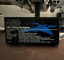 LEGO Star Wars UCS 75355 X-Wing Starfighter Display Stand Set, 1949 pcs, 18+