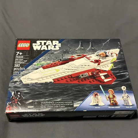 LEGO Star Wars 75333 Obi-Wan Kenobi’s Jedi Starfighter Build Complete