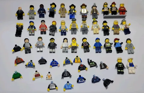 LEGO minifigures lot parts and pieces. 