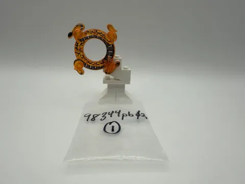 Lego Part 98344pb02 - Orange Ninjago Spinner Crown - 1pc