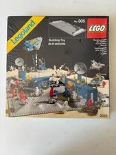 Vintage LEGO Classic Space Two Crater Plates (305) - Factory Sealed Shrink Wrap