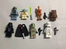 Lego Star Wars Minifigure Lot Boba Fett Darth Vader Kashyyyk Ewok 