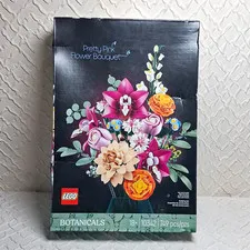 LEGO Botanicals Pretty Pink Flower Bouquet 10342 - Brand New Sealed Damaged Box