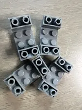 LEGO 4871 Dark Bluish Gray Slope Inverted 45 4x2 Double with 2x2 Cutout 4 Pieces