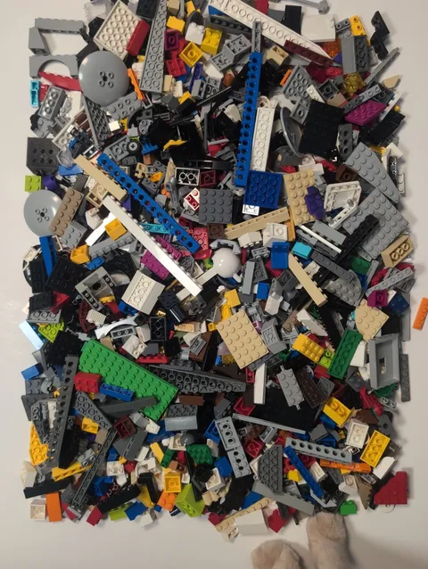 LEGO Bulk Lot 3 LBS Bricks Pieces Washed Sanitized Hand Sorted No Minifigures