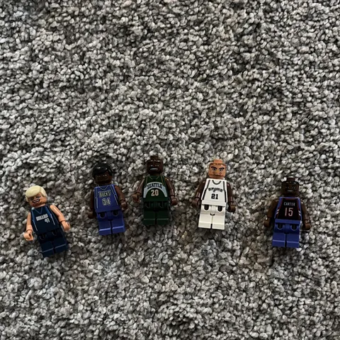 LEGO Sports NBA Minifigures Lot of 5 Nowitzki Allen Payton Duncan Carter