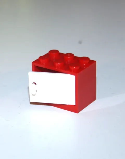 1 x LEGO ® cabinet 2x3x2 with door 4532a + 4533 new red / white