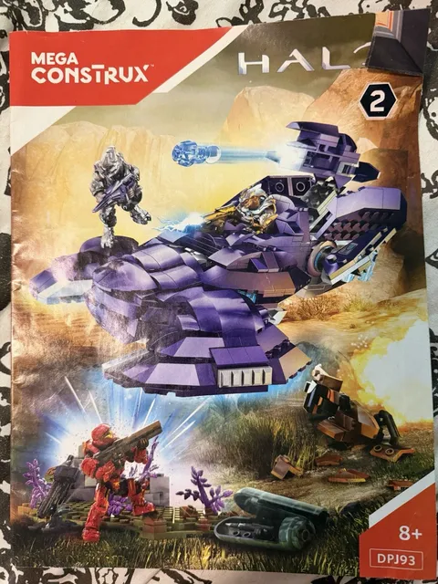 Mega Construx Halo 2 Build Instruction Manual Booklet DPJ93