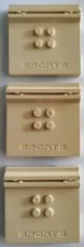 Lego Tile Modified Minifig Stand with 4 Studs & Embossed Sports Tan 3 units 