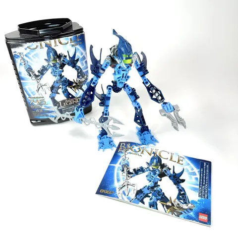 LEGO Bionicle Glatorian Legends Kiina 8987 Complete Manual Canister No Lid