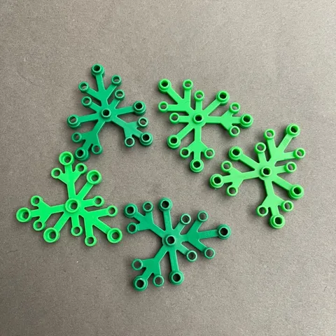 Lego 2417 Green Replacement Parts Pieces Lot of 5