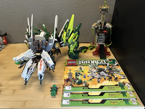 LEGO NINJAGO Epic Dragon Battle 9450 with Lloyd ZX And Instructions
