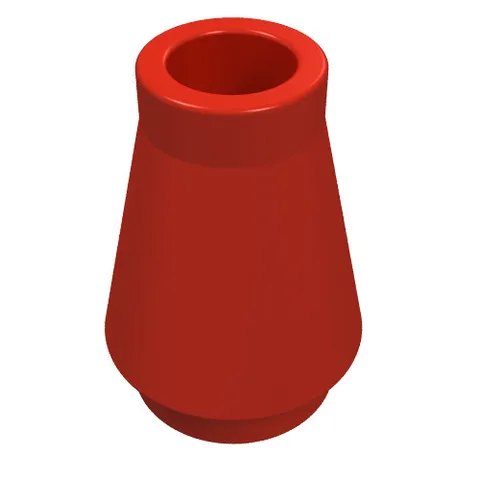 LEGO Part 4589 - Red Cone 1 x 1 [No Top Groove]