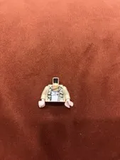Lego Minifigure Tan Open Shirt Torso Indiana Jones Ammo Belt Suspenders Body