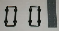 LEGO NEW 3x6 Black Lattice Module with knobs (2x) 6138603 Brick 23444