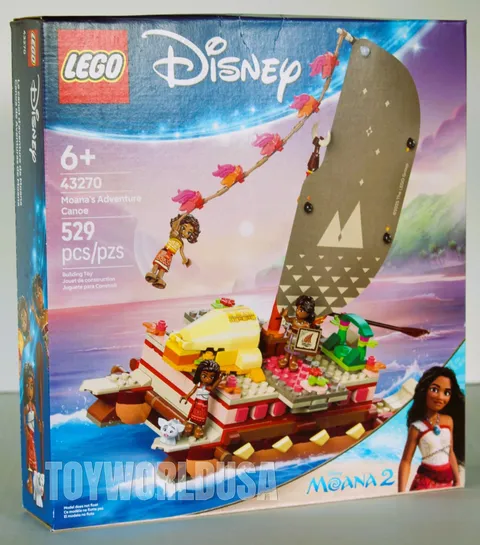 Lego #43270 DISNEY Moana's Adventure Canoe Building Toy