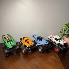 Lego Technic Monster Jam Mixed Lot of 4 Sets 42134 42135 42149 42150 Incomplete