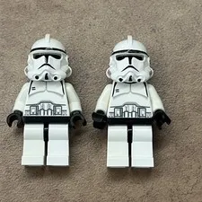 2X Star Wars LEGO MINIFIG Minifigure sw0126 CLONE TROOPER PHASE 2 7261 7655