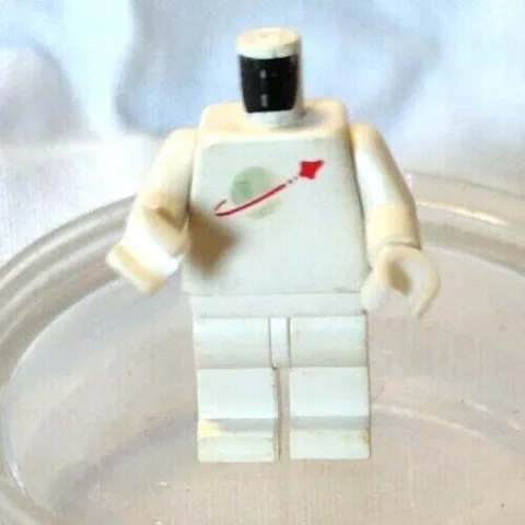 Lego Minifigures Spaceman w/ no head or helmet white uniform