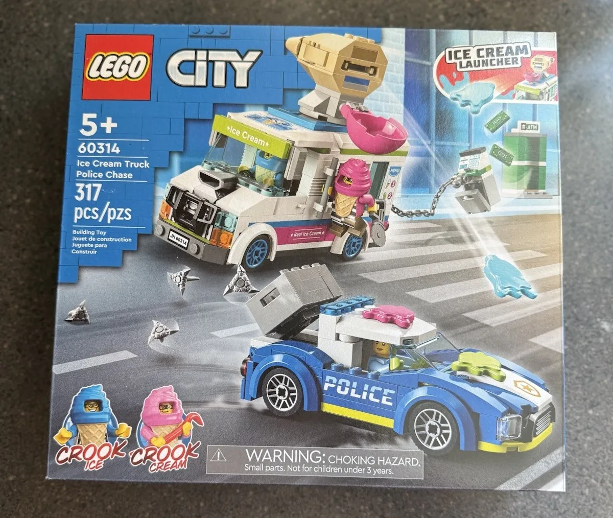 LEGO CITY: Ice Cream Truck Police Chase (60314) NIB. Sealed, Retired.