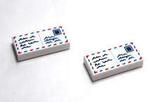 Lego - Minifigure Utensil - Lot of 2 - Mail, Envelope, Letter