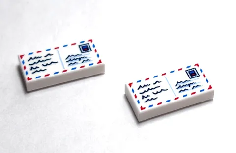 Lego - Minifigure Utensil - Lot of 2 - Mail, Envelope, Letter