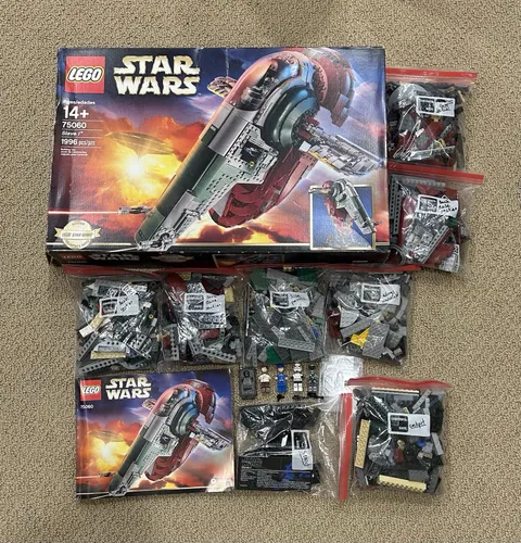 LEGO Star War UCS Slave 1 75060 w/ Box, Manual, & Minifigures