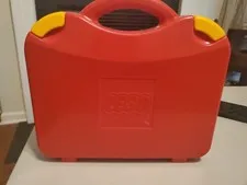 2012 LEGO Red Travel Carrying Case Box Storage Container Dividers