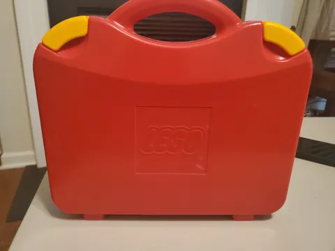 2012 LEGO Red Travel Carrying Case Box Storage Container Dividers