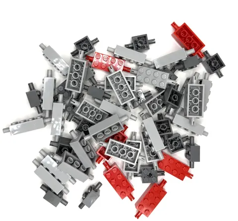 LEGO Large Mix Lot of Modified Bricks with Pins on Both Sides inv.611