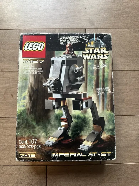 2001 LEGO Star Wars 7127 Imperial AT-ST BRAND NEW Complete Sealed Set Vintage